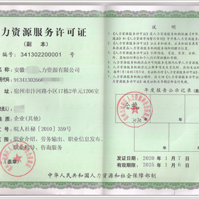 鹤壁劳务派遣经营许可证与人力资源许可证申报费用指南